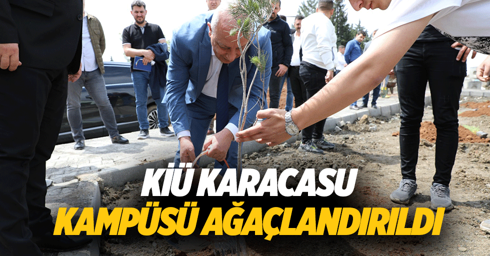 Kiü Karacasu Kampüsü Ağaçlandırıldı