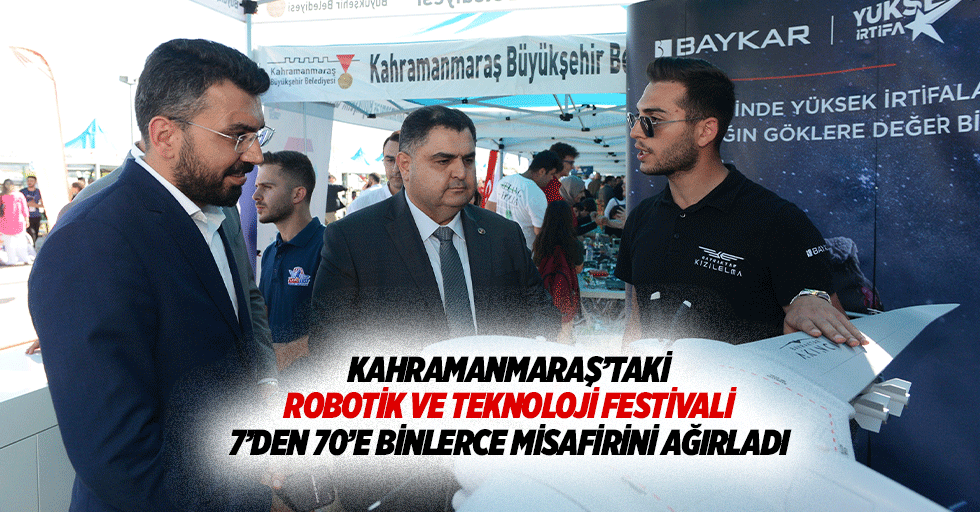 Kahramanmaraş’taki Robotik ve Teknoloji Festivali, 7’den 70’e Binlerce Misafirini Ağırladı