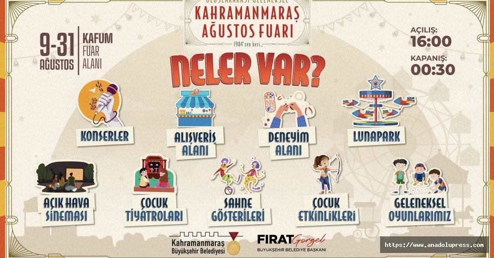 Ağustos Fuarı, Pazartesi Günü Konser ve Sinema Gösterisiyle Devam Edecek