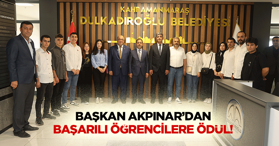 Başkan Akpınar’dan başarılı öğrencilere ödül!