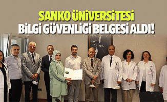 SANKO Üniversitesi bilgi güvenliği belgesi aldı!