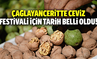 Çağlayanceritte ceviz festivali için tarih belli oldu!