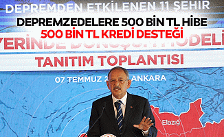 Depremzedelere 500 Bin TL Hibe, 500 Bin TL Kredi Desteği