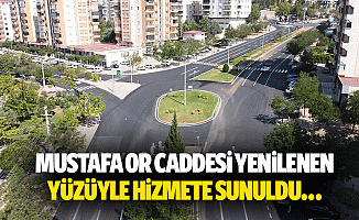 Mustafa Or Caddesi Yenilenen Yüzüyle Hizmete Sunuldu…