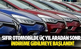 Sıfır Otomobilde 3 Yıl Aradan Sonra İndirime Gidilmeye Başlandı