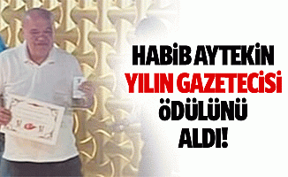 Habib Aytekin yılın gazetecisi ödülünü aldı!