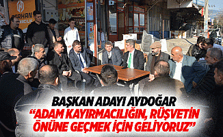 Başkan adayı Aydoğar “Adam kayırmacılığın, rüşvetin önüne geçmek için geliyoruz”