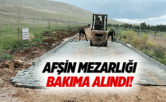 Afşin Mezarlığı bakıma alındı!