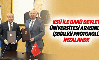 KSÜ ile Bakü Devlet Üniversitesi arasında işbirliği protokolü imzalandı!