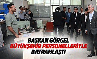 Başkan Görgel, Büyükşehir personelleriyle bayramlaştı