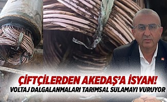 Çiftçilerden AKEDAŞ’a İsyan: Voltaj Dalgalanmaları Tarımsal Sulamayı Vuruyor