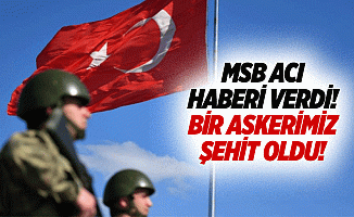 MSB acı haberi verdi! Bir askerimiz şehit oldu!